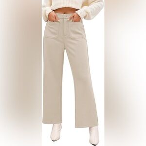 Jones New York Cream Wide Leg Pants